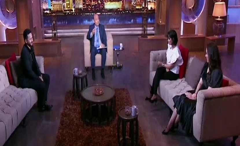لقاء ابطال مسلسل المداح 2 في الحكاية مع عمرو اديب - 1