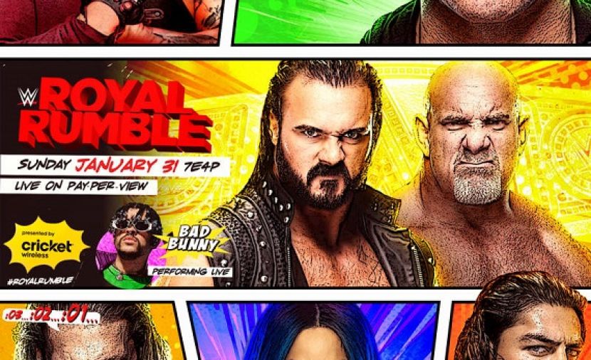 WWE Royal Rumble 2021 - 1 فقرة الkickoff التي تسبق المهرجان