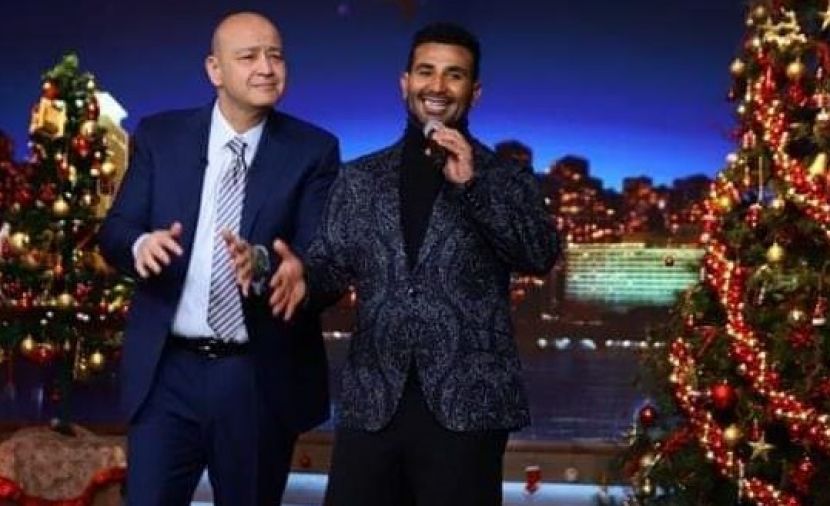حفل النجم احمد سعد ليلة رأس السنة مع عمر اديب - 1
