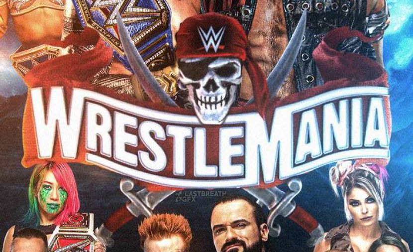 WWE WrestleMania 37 Night 1 - 5 مواجهة Cesaro ضد Seth Rollins